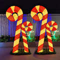 IP65 LED Acrylic Red Warm White PVC Candy Cane Stick Lights for Outdoor Christmas Halloween Decor1