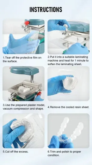 OEM Private Label Orthodontic Dental Vacuum Splint Sheets Clear Invisible PETG Teeth Aligners for Teeth Alignment1