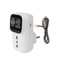 Smart Italian Digital Thermostat with WiFi, Light, Fan, and Timer Functionality for Reptile Enclosure Use1