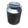 40l Leite Transport Bucket JCG-40L Aluminum Milk lata com fábrica de leite de alumínio simples de tampa de alumínio