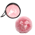 Ultra Soft Velour Face and Body Powder Puffs with Zipper Bag1