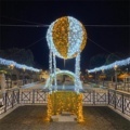Customized Outdoor 3D Festival Illuminated Hot Air Balloon Christmas Light Displays1