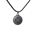 S925 Silver Floral Heart Pendant - Retro Style Design for Gifts and Parties1