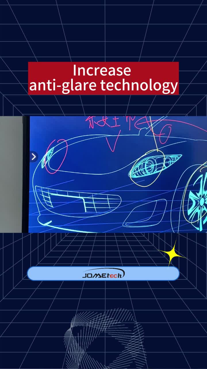 Interactive whiteboard anti-glare screen