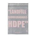 HDPE 100% biodegradable transparent custom logo print polythene self adhesive courier bags GRS1