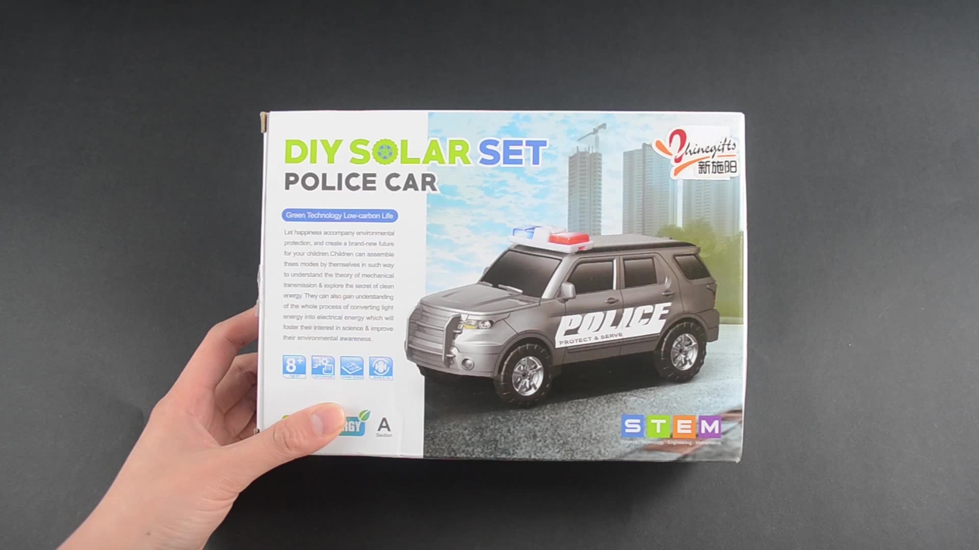 Competitive Price Robot Kits Police Car Diy Handmade Science Toy Fun for Kids Best Gifts Stem Education Science Toys1
