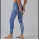 ψηλόμεσο ισχίο tie-dye yoga fitness παντελόνι εννέα σημείων