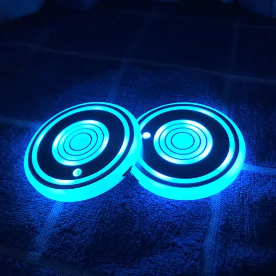 LED Illuminated Cup Tapete com luzes ativadas por vibração1