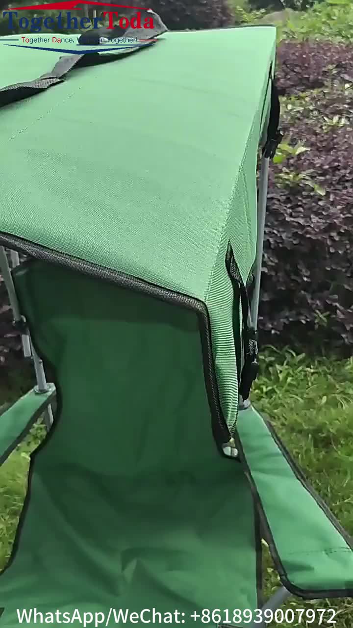 Covered beach armchair
