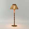 Bamboo Lamp with Metal Shade - Wireless USB Rechargeable Table Lamp1