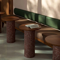 Cafeteria de móveis comerciais de preços diretos eu moldará restaurantes seccionais de madeira BOOTH SOFA BENCH LATEL1