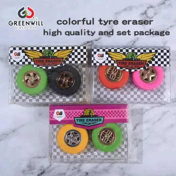 colorful tyre eraser high quality and set package