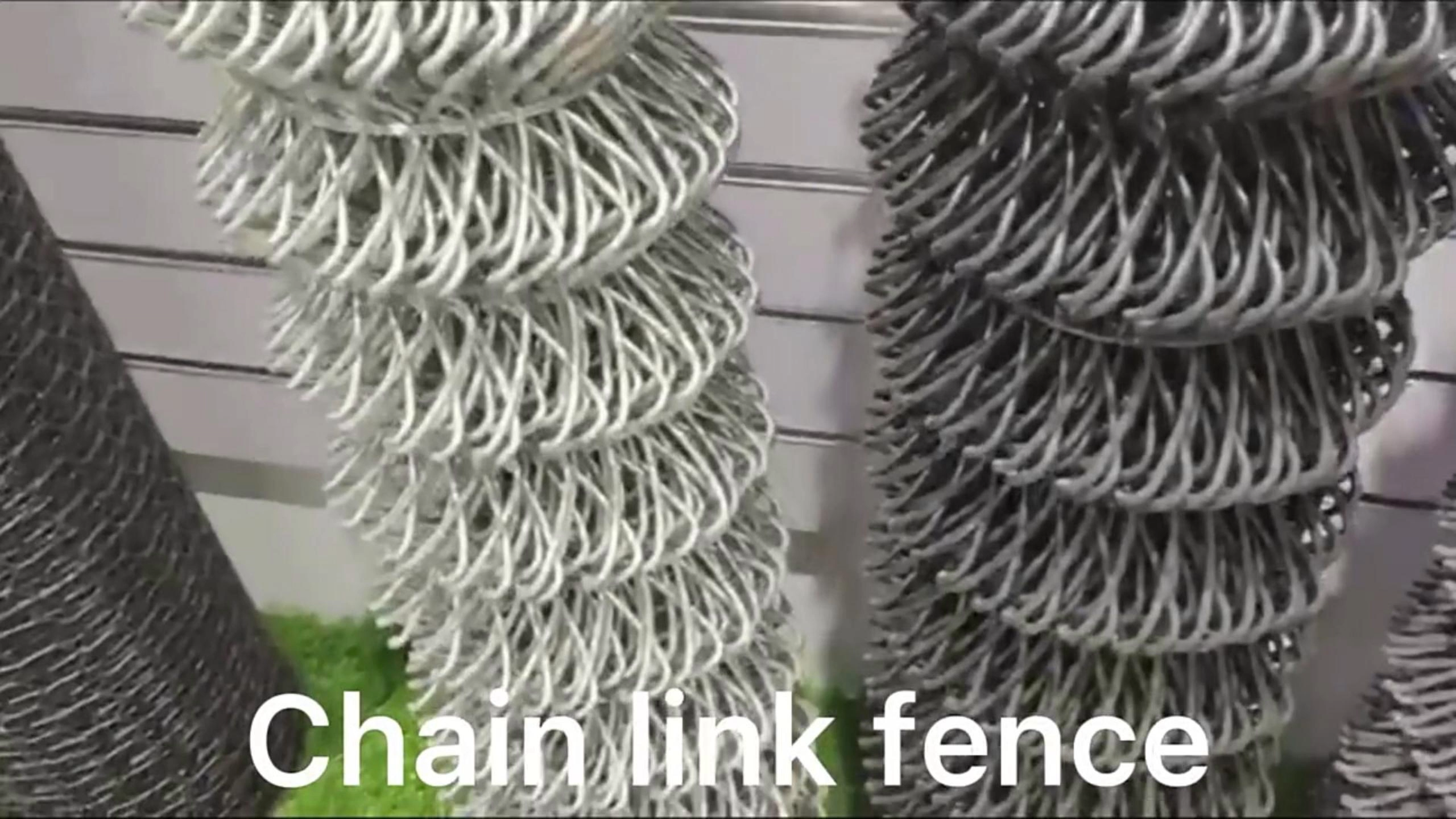 PVC Coated Mesh Roll Green black silver PVC color Factory Supply 8ft Wire galvanized Iron Wire chain link fence post1