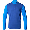 Pique Fabric Mens Long Sleeve Zip Up Golf Polo Custom Fit Cotton Centrentery Shirt Men1
