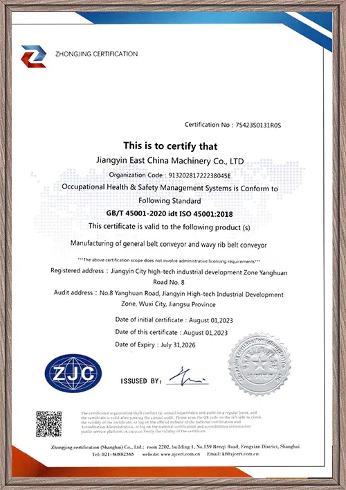 Occupational Health & Safety Management Systems Certificate