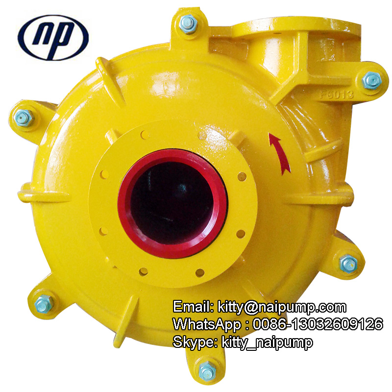 8/6 E-NA Centrifugal Horizontal Slurry Pump and Spare parts for Sales