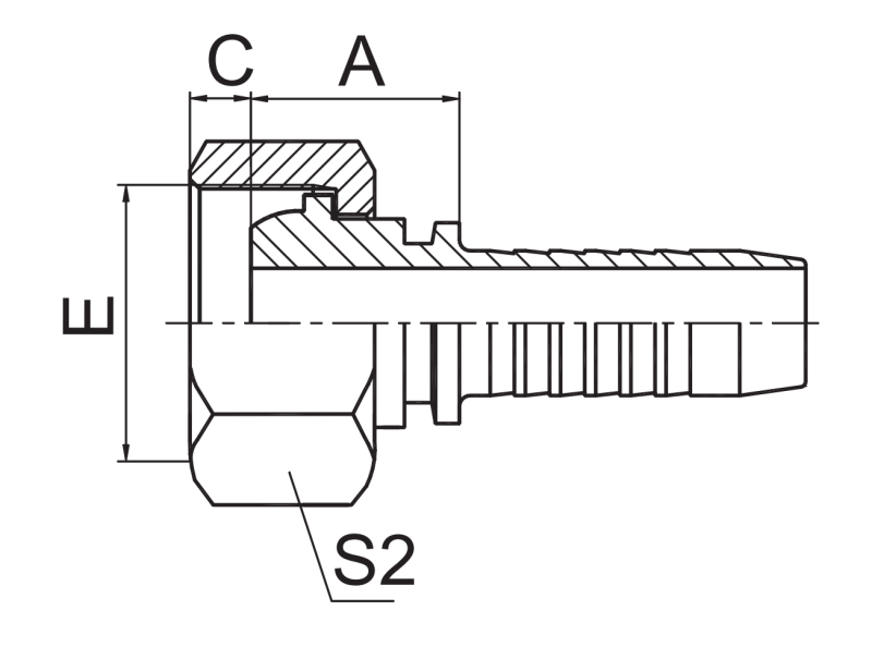 Metric Female Multiseal Hydraulic Fittings 20111 T