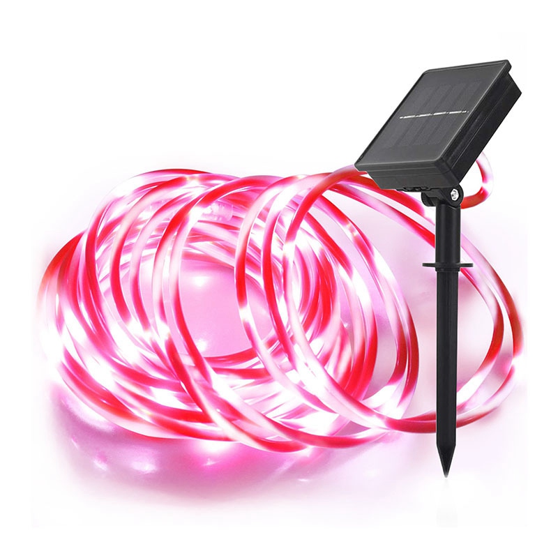 LED solar tube light 10M candy colors