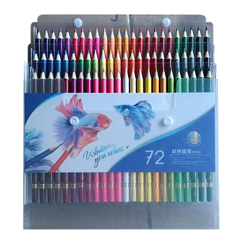 Premium Kaliteli Sanatçı 72 Renkli Kalemler Seti Ahşap Doğal Çizim Yağ Renkli Kalemler Ofis Okulu Sarfları için Set1