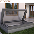 Design moderno obturador janela de telhado de vidro Chela do telhado plano Skylight1