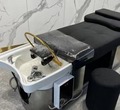 Kostenlose Probe niedriger Preis Friseursalon Schönheitssalon Friseur Ladenmöbel Haare Waschanschläge Shampoo Stuhl Shampoo Bett1