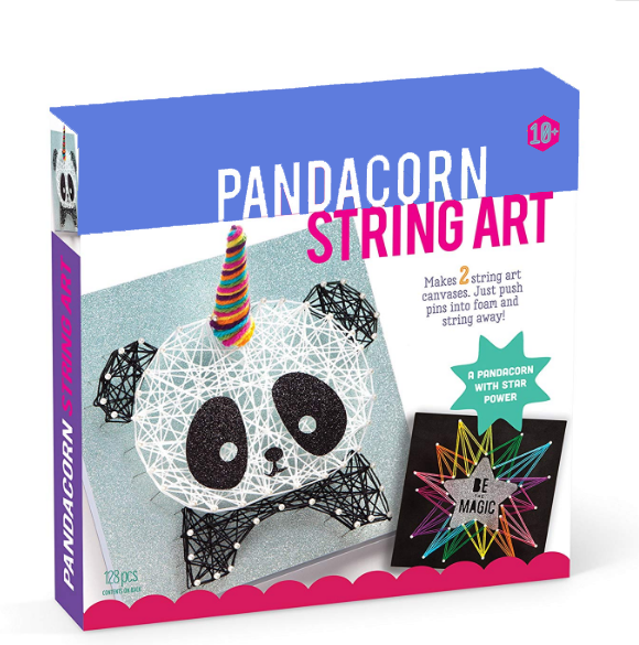 2 Large String Art Canvases for kids Pandacorn Edition String Art Kit1