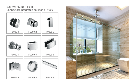 F9009 Cam Sürme Kapı Sistemi