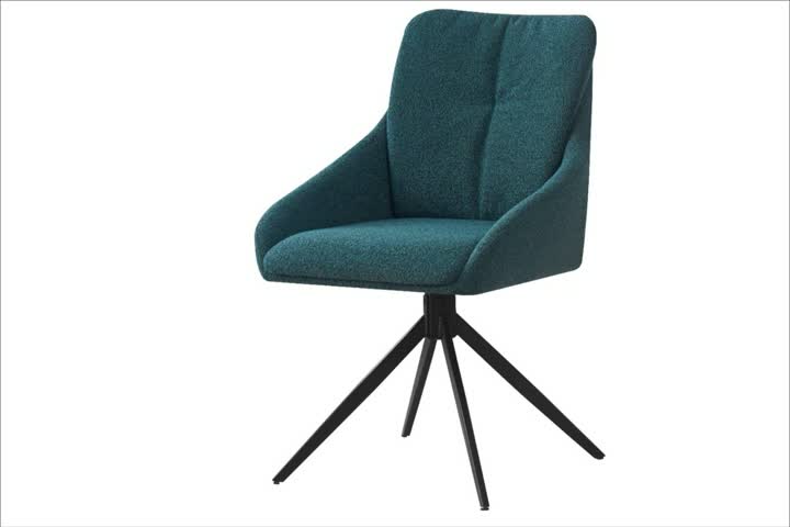 Cadeira de escritório ergonômica BR-24A08 com design giratório elegante e base de ferro durável