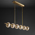 Luxury LED Hanging Chandelier with Amber Color for Living Room and Restaurant1