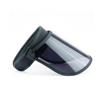 Black sun visor cap