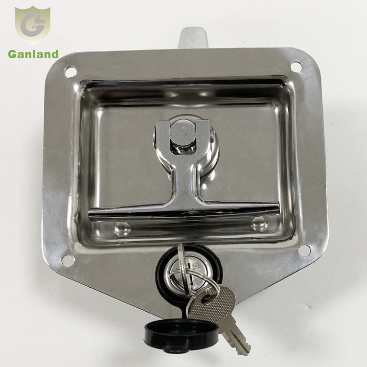 Flush Mount Paddle T Handle Lock