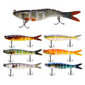135mm 23g Swim Bait Animated Wobbler Multi-Jointed Fishing Lures 8 Segments Plastic Hard Lure1