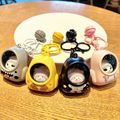 Cute Cat Bear Schoolbag Night Light Key Chain1