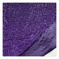 Luxury Velvet Broidery Purple Sequin Lace Fabric pour cérémonie Robe1