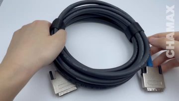VHDCI 68P male to VHDCI 68 male cable