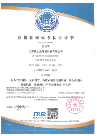 quality management system certification