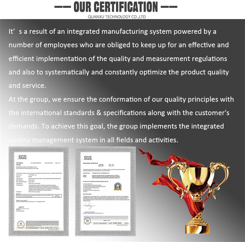 Our Certification 1