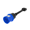 Gen 2 EV Charger Extension Cord and Connector for Tesla Models 3, S, X, Y - 3-Pin Blue CEE Adapter1