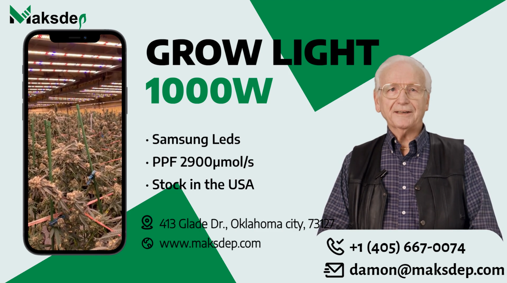 6x4ft 1000W Grow Light i USA