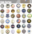 antique coins 3D Round design custom metal Iron Zinc Alloy Challenge coin Gold Coins1