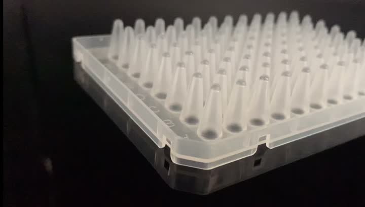 0,1 ml 96-brønn PCR-plate høyde skjørt abi