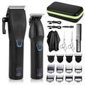 Cordless Beard Trimmer Kit with 100+ Minute Runtime, Stainless Steel Blades, and USB Charging1