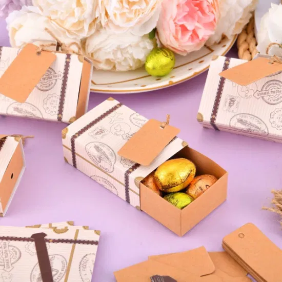 Favors de mariage Candy Boîtes d&#39;emballage cadeau personnalisé Packaging Gift Packaging Box1