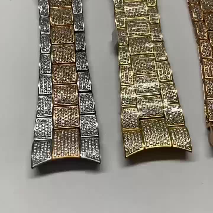 banda de reloj de diamantes