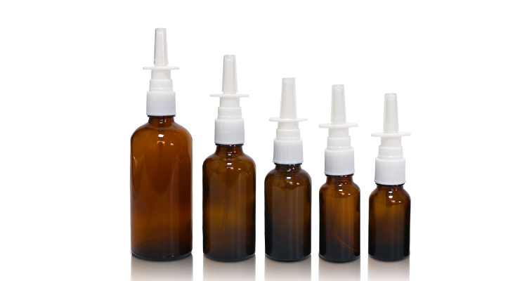 Amber Glass Nasal Spray Bottle