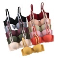 In Stock Girls' Fashion Solid Color Push-Up Wireless Seamless Bra1