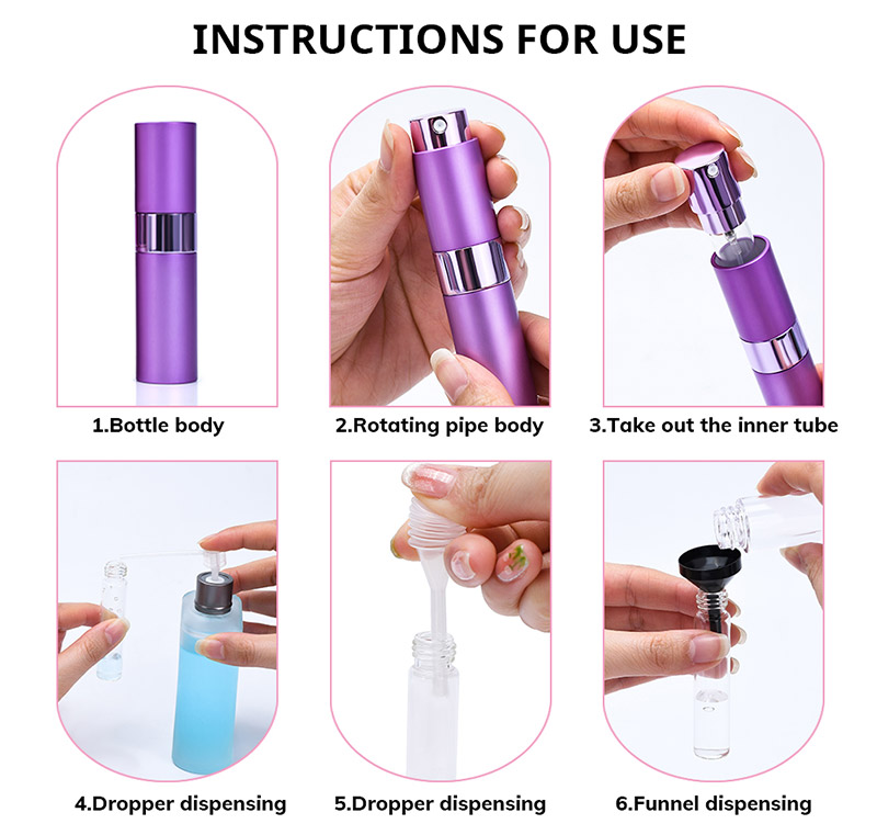 Perfume Atomizer Travel Cosmetic Spray Bottle