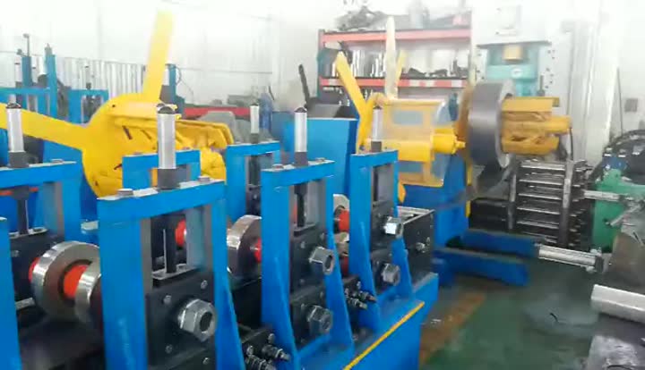 Automatic Racking Beam Roll Forming Machine .mp4