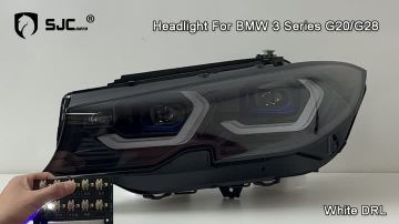 For BMW 3 series G20 headlight yellow and White DRL