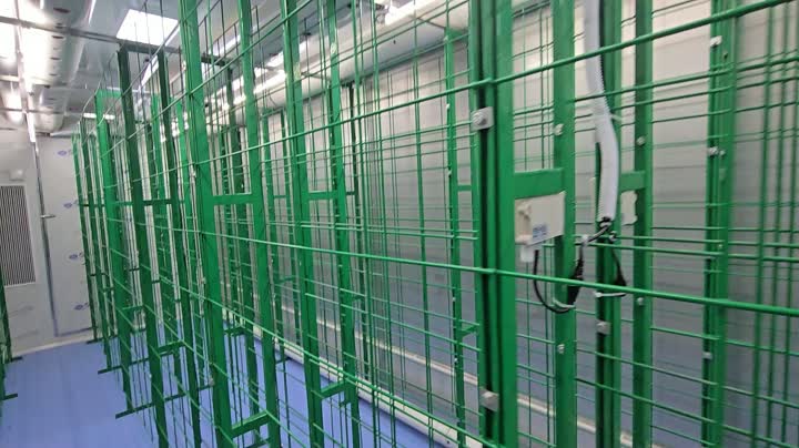 Видео размещения стеллажей внутри контейнеров для грибов 1